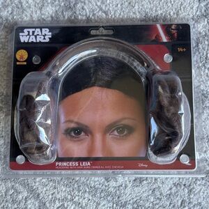 Star Wars Princess Leia Headband with Hair Buns - Brown